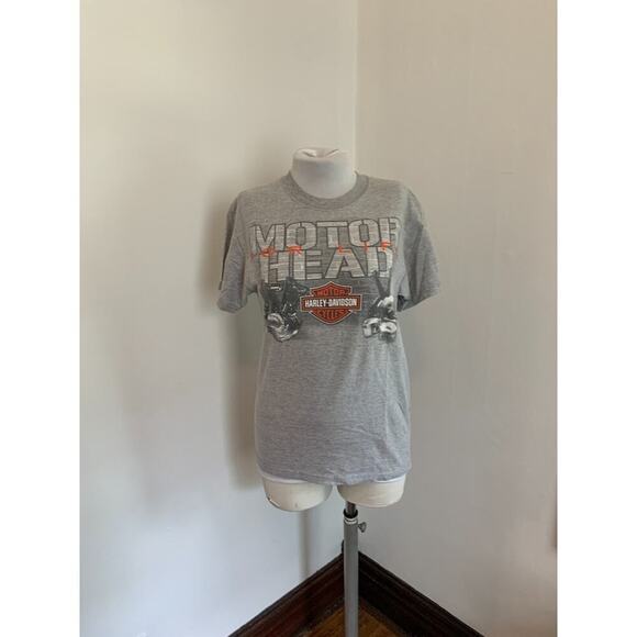 Harley-Davidson James Dean VTG T-Shirt S Gray Motor For Life Marion Motorcycle - Picture 4 of 13